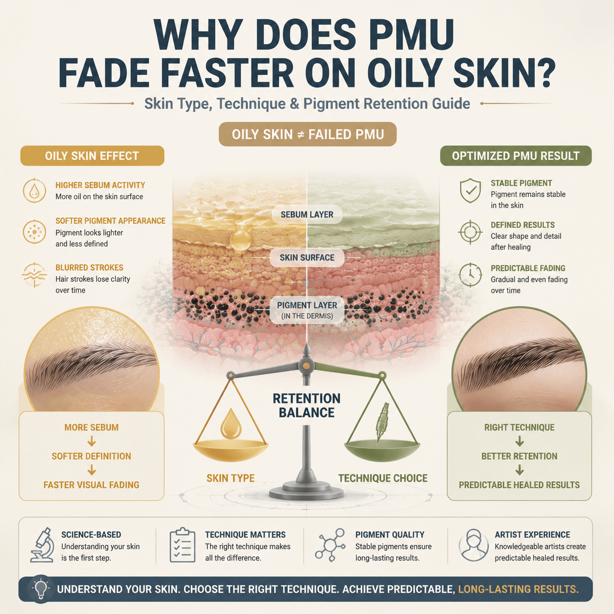 Why Does Permanent Makeup Fade Faster on Oily Skin? Causes, Best Techniques & Pigment Retention Guide