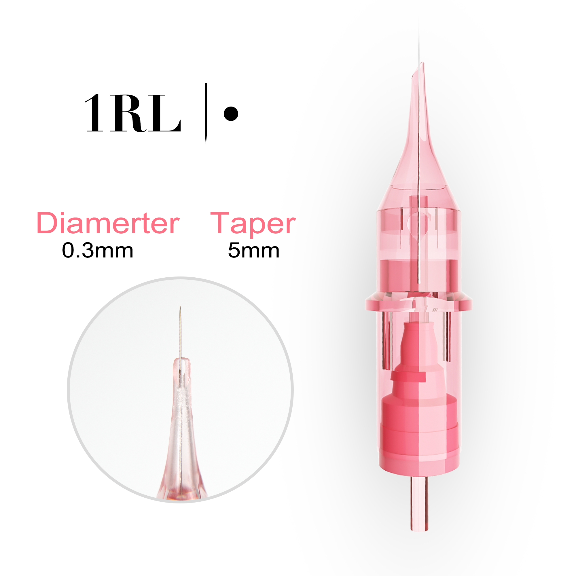 YDPMU Pink Crystal Universal Cartridge Microneedle 10Pcs/Box