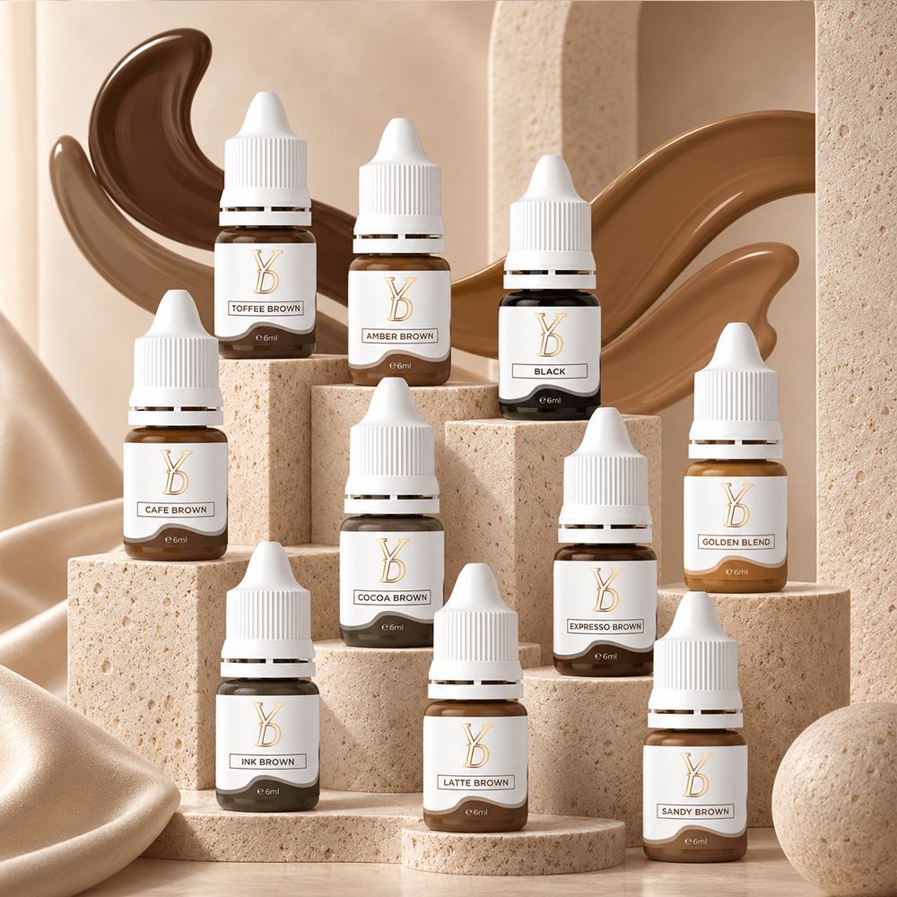 YDPMU Powder Hybrid Brow Pigments – 10 Shades (6ml)