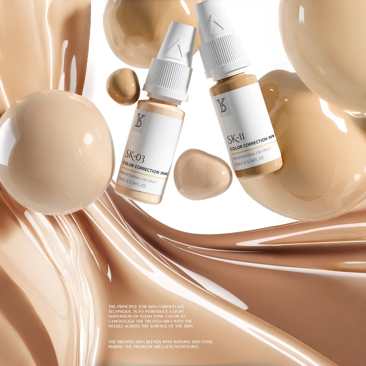 YDPMU Skin Camouflage Pigment Scar Camouflage Ink 20 Shades Available