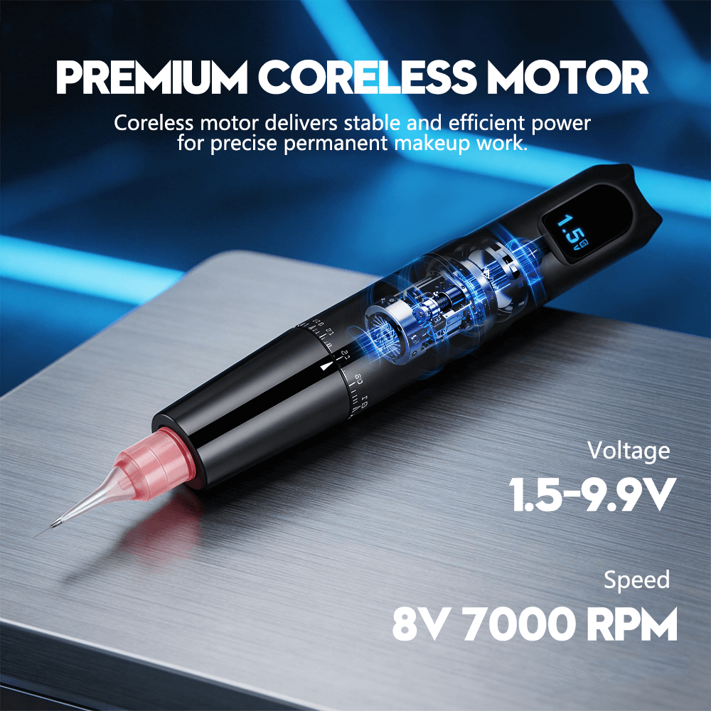 YDPMU Demo Wireless Permanent Makeup Machine with 3.5mm Stroke