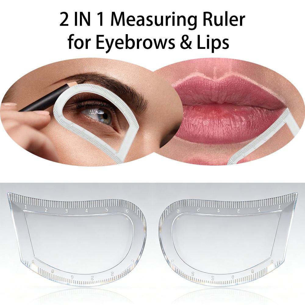 YDPMU 2-in-1 Brow & Lip Measuring Ruler
