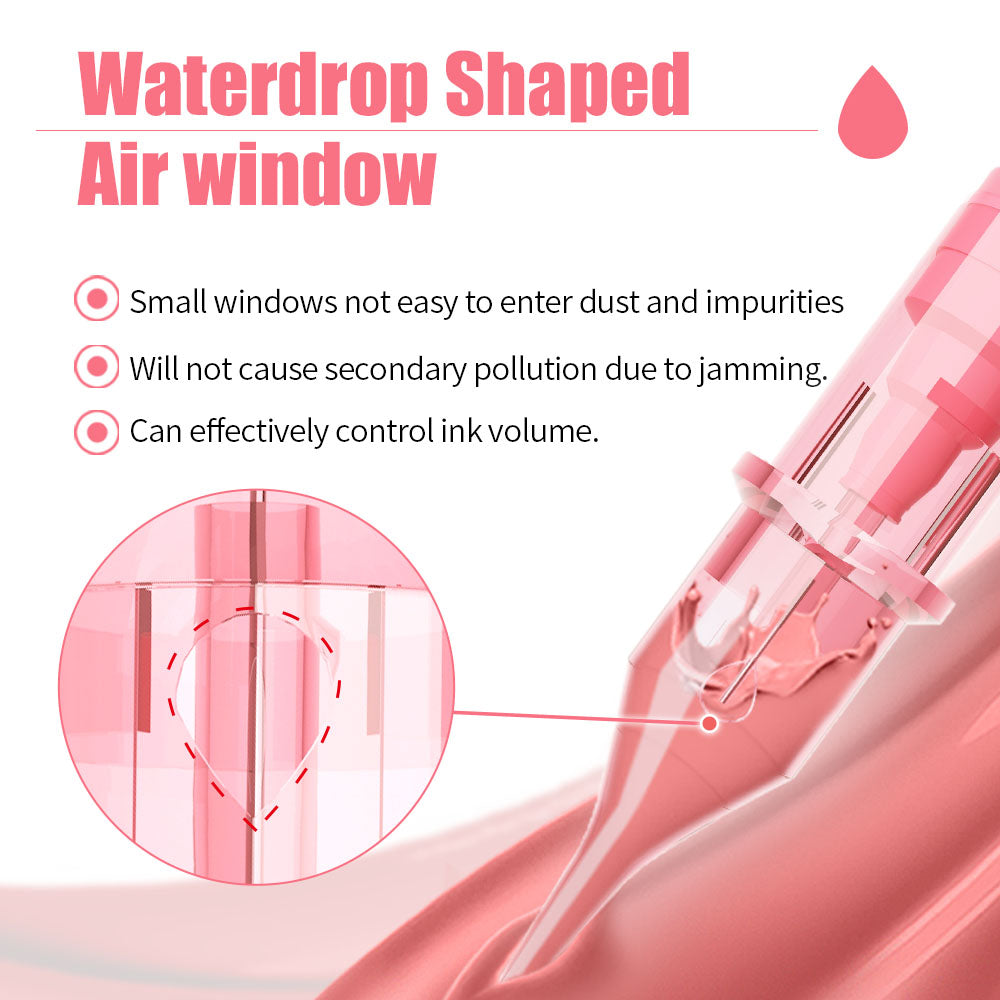 YDPMU Pink Crystal Universal Cartridge 5RL 0.25mm Microneedle 10Pcs/Box Ship from USA Warehouse(Only ship to American address)