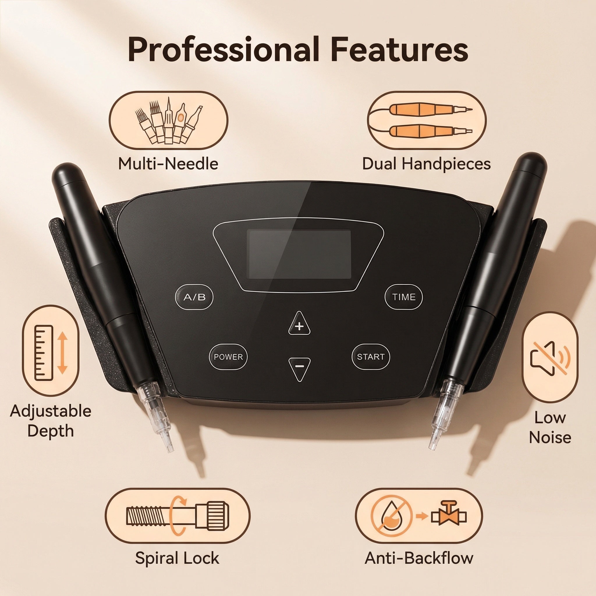 YDPMU Black Pearl 3.0 Permanent Makeup Machine with 2 Pens