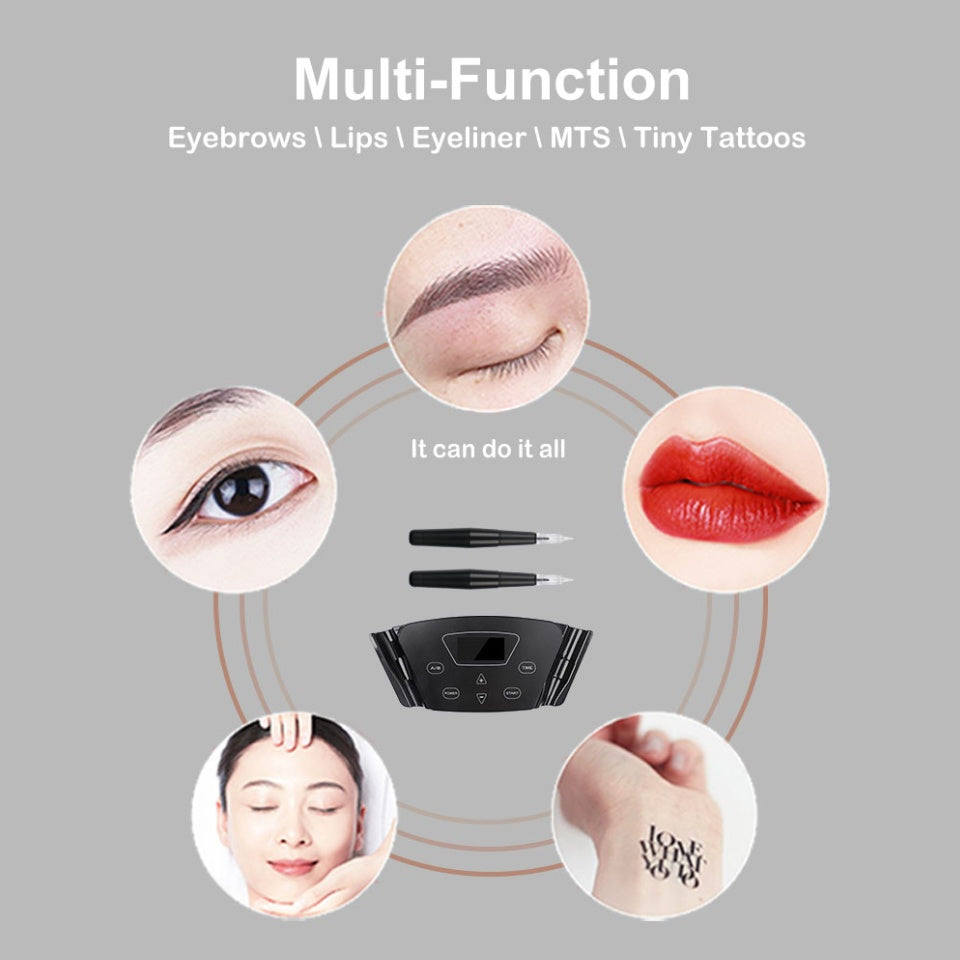 YDPMU Black Pearl 3.0 Permanent Makeup Machine with 2 Pens