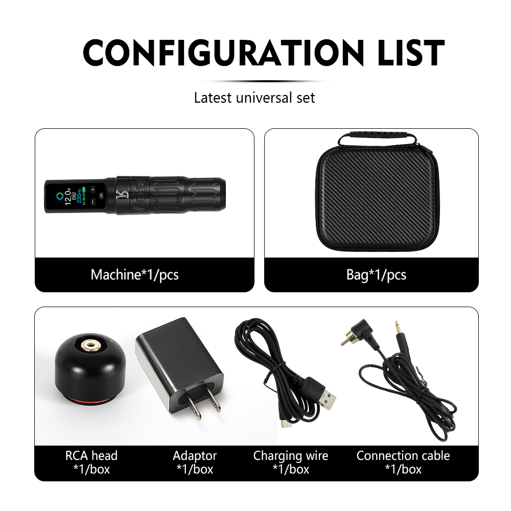 YDPMU Artis Scalp YDPMU Scalp pigments Tattoo Machine Kits With Black Pro & Mix Pigment for SMP