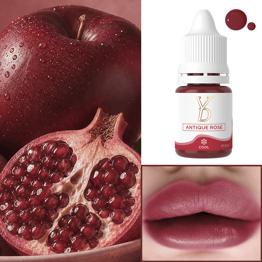 YDPMU Organic Nude Lips Pigment 6ml - 10 Nude Shades | Lip Blush & Ombre Lips PMU