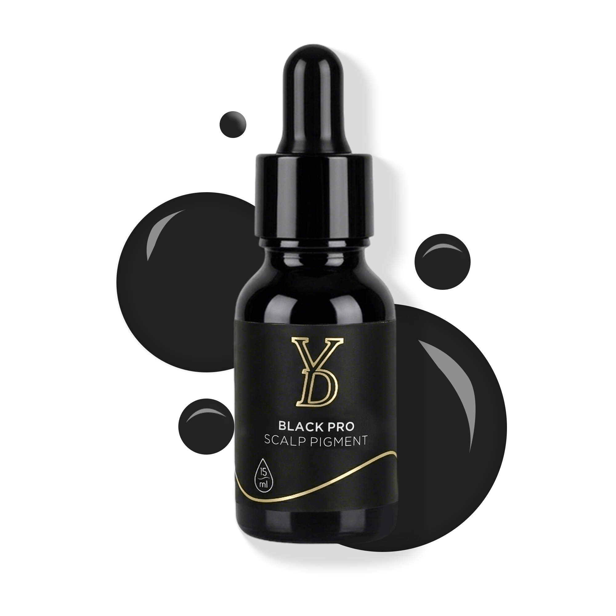YDPMU Professional SMP Pigments 15ml — 7 Formulas | CI77266 Carbon Black | Scalp Micropigmentation