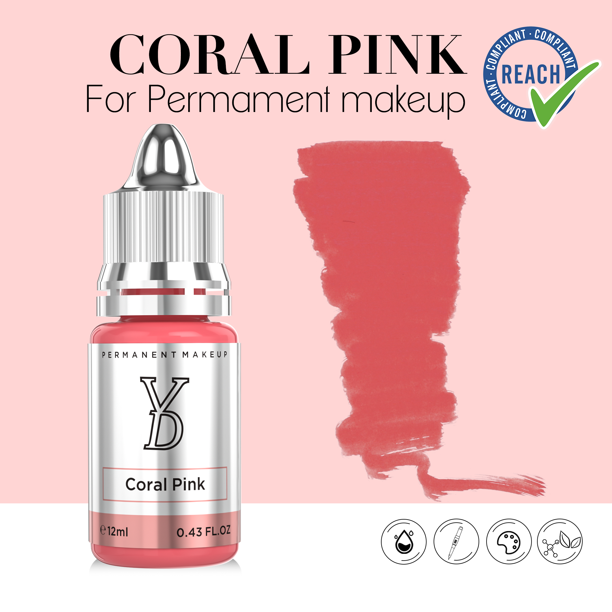 YDPMU Powder Hybrid Pigment — Complete PMU System | 34 Shades | EU REACH Certified