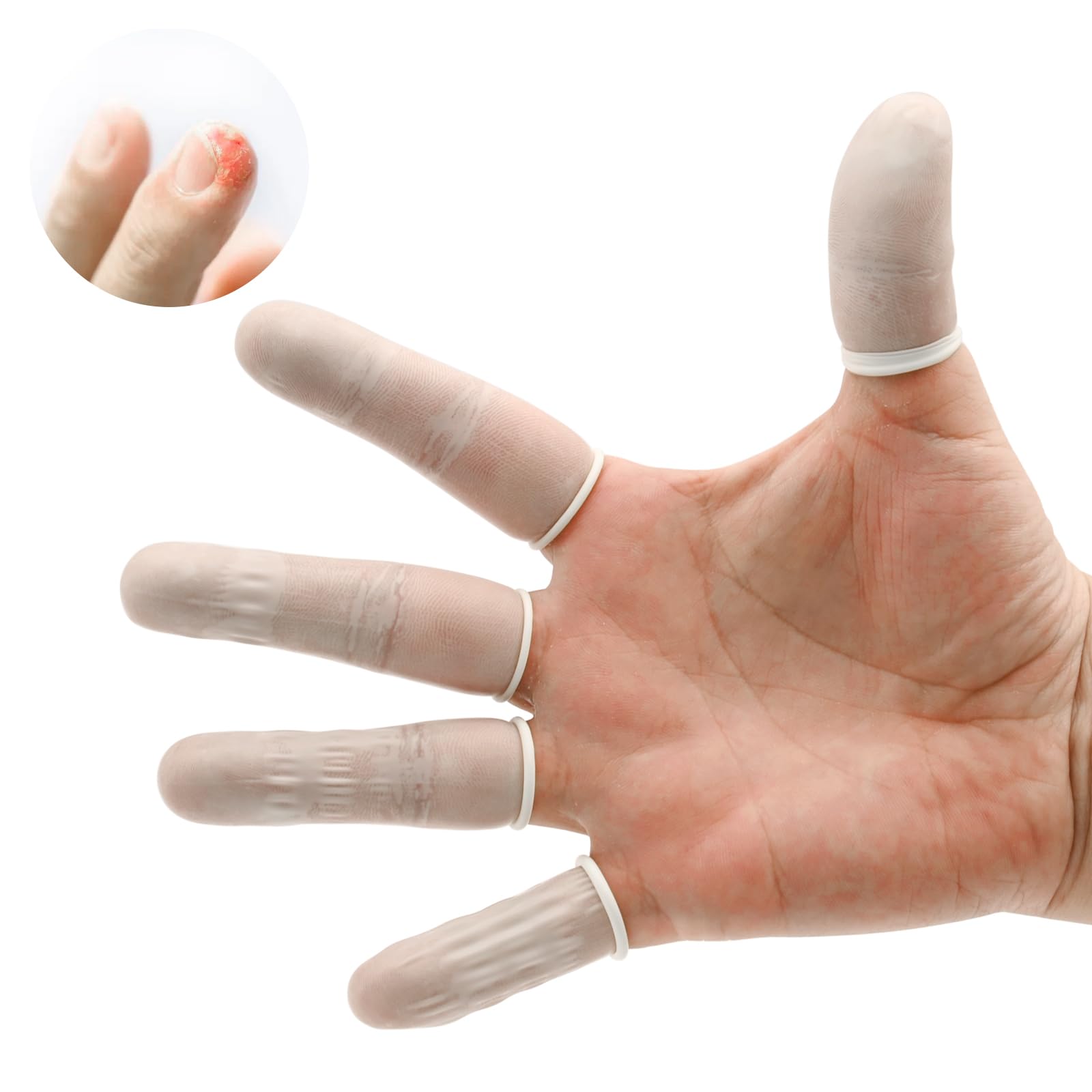 Disposable Personal White Finger Cot for semi permanent makeup tattoo 250g/Bag