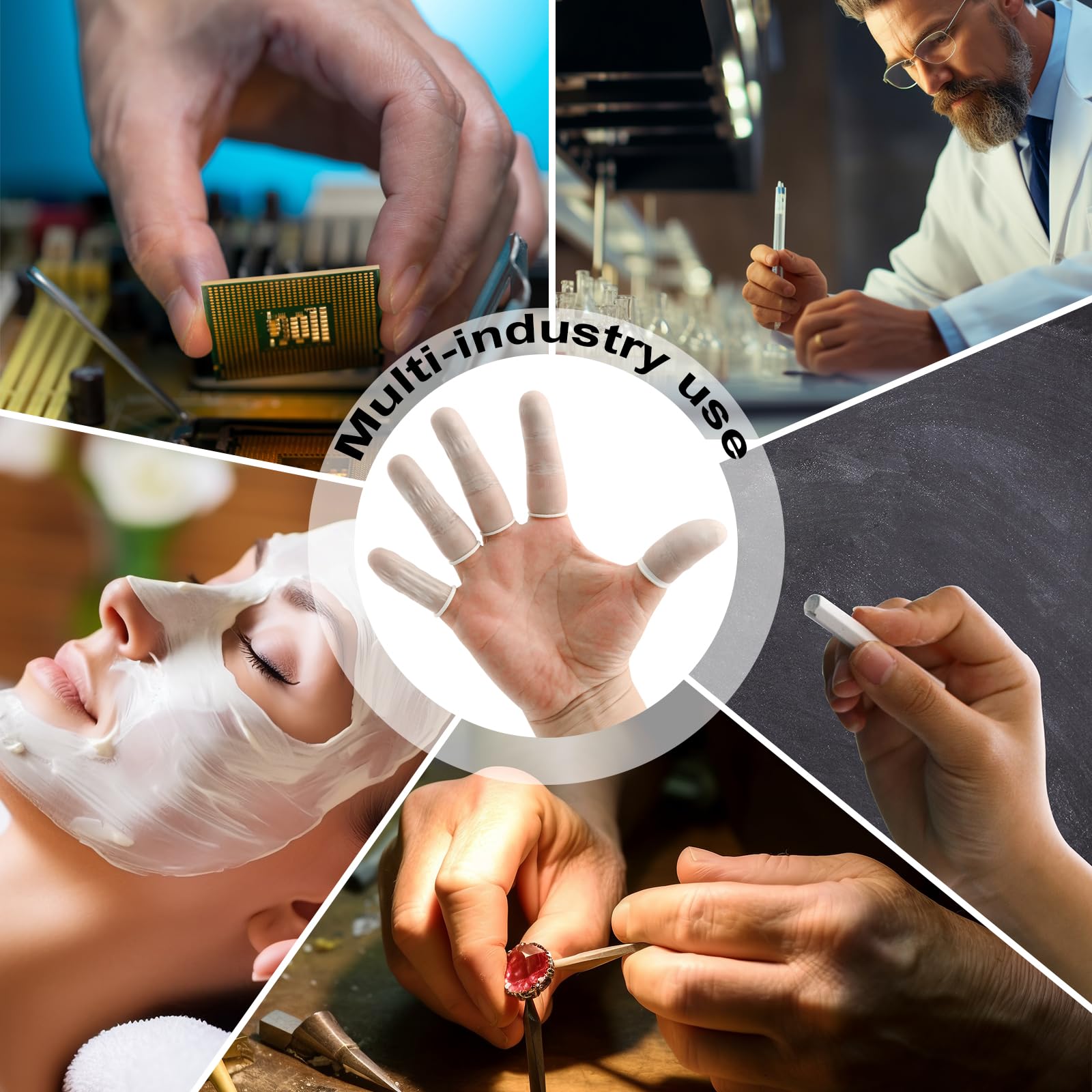 Disposable Personal White Finger Cot for semi permanent makeup tattoo 250g/Bag