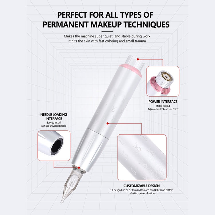 YDPMU Beautynotes Advanced Touch Screen Intelligent Permanent Makeup Machine with 2.3-2.7mm Adjustable Stroke