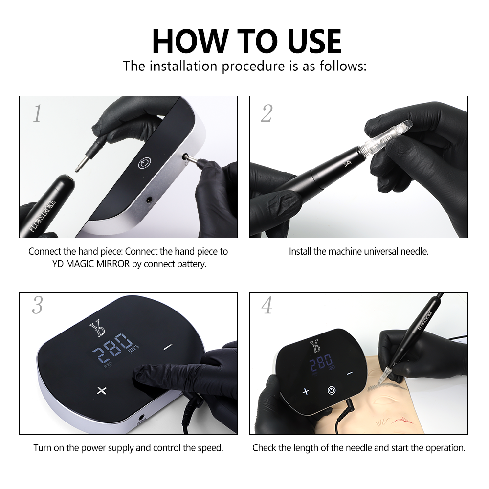 YDPMU Flowstroke Permanent Makeup Machine Kits Best Selling Experience Kits