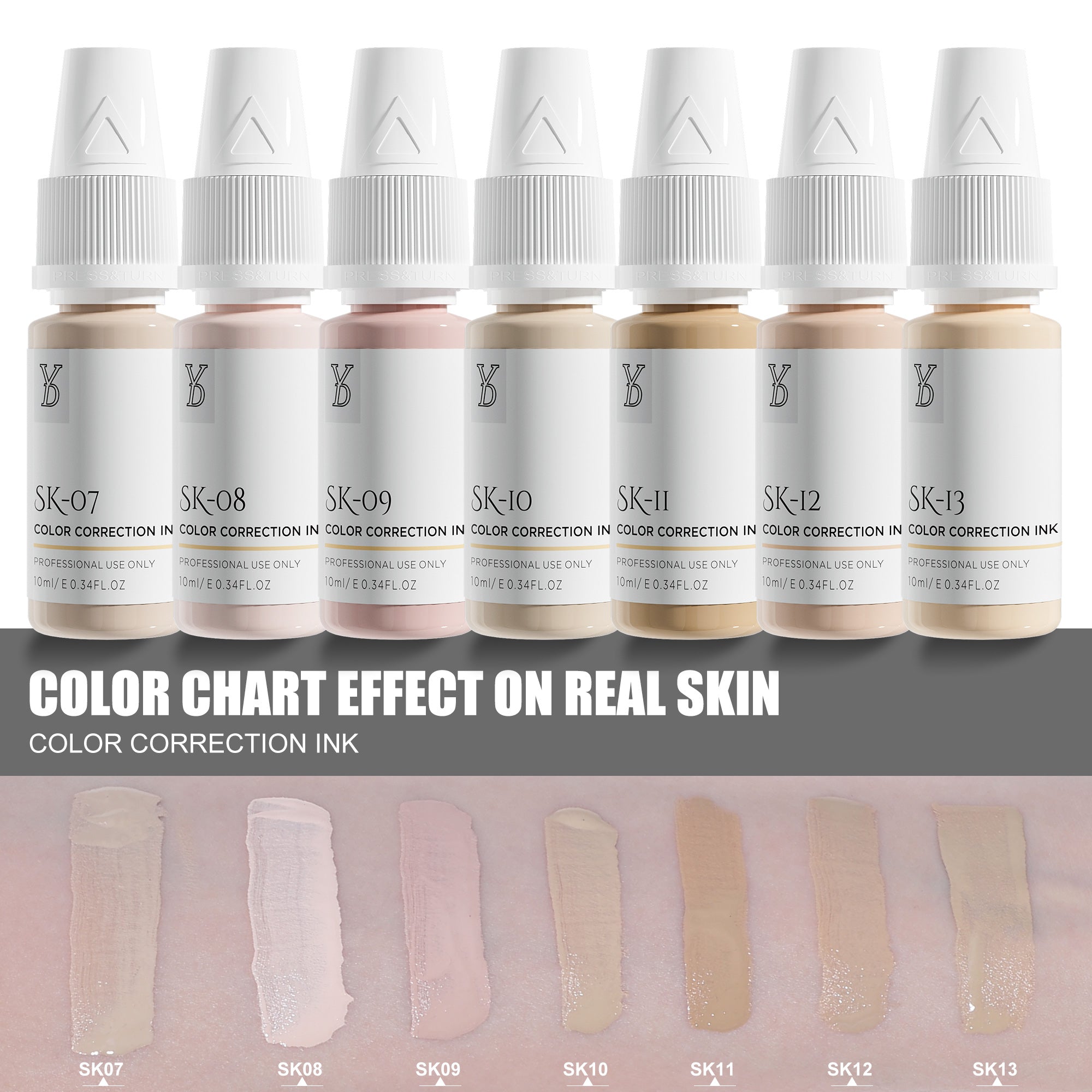 YDPMU Skin Camouflage Pigment Scar Camouflage Ink 20 Shades Available