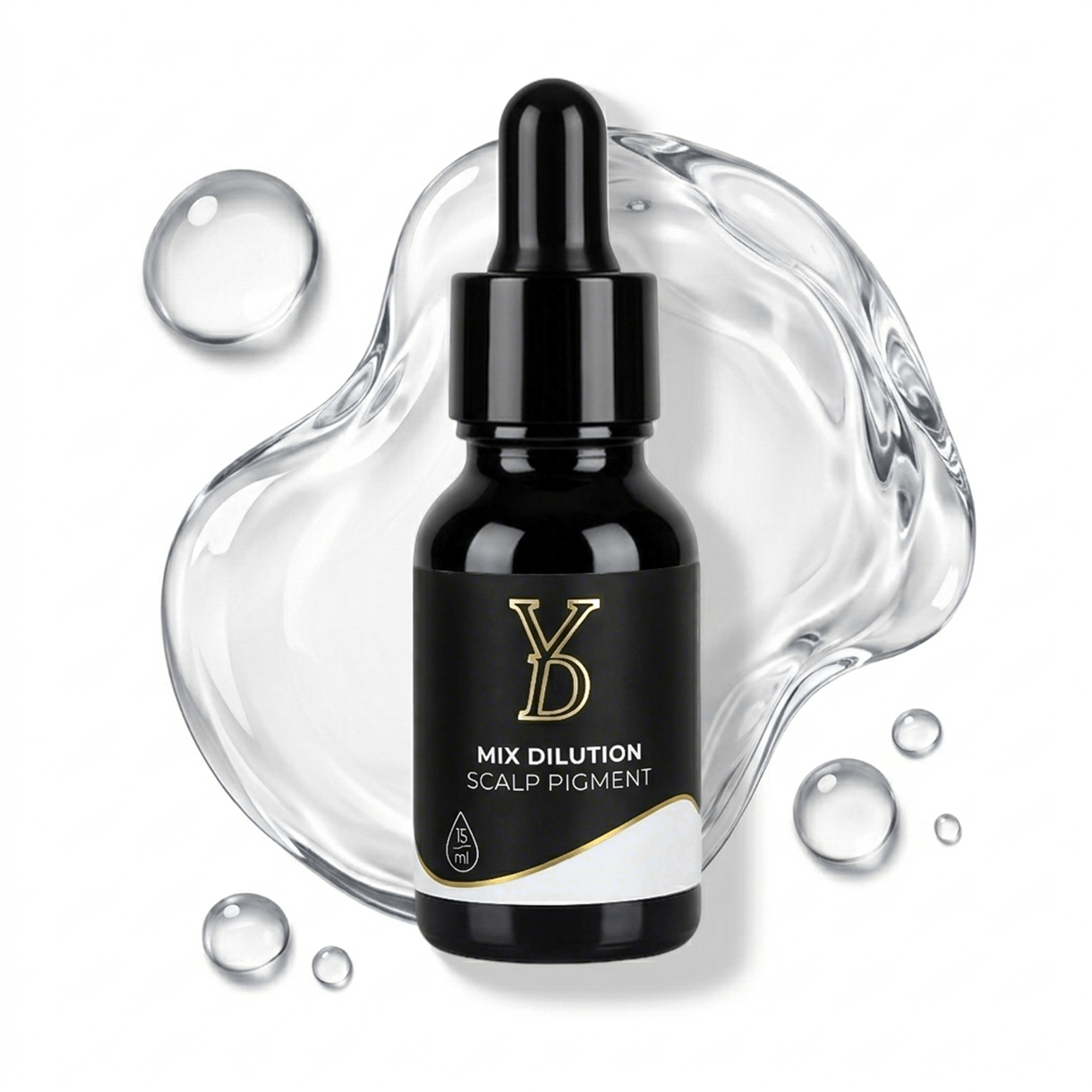 YDPMU Professional SMP Pigments 15ml — 7 Formulas | CI77266 Carbon Black | Scalp Micropigmentation