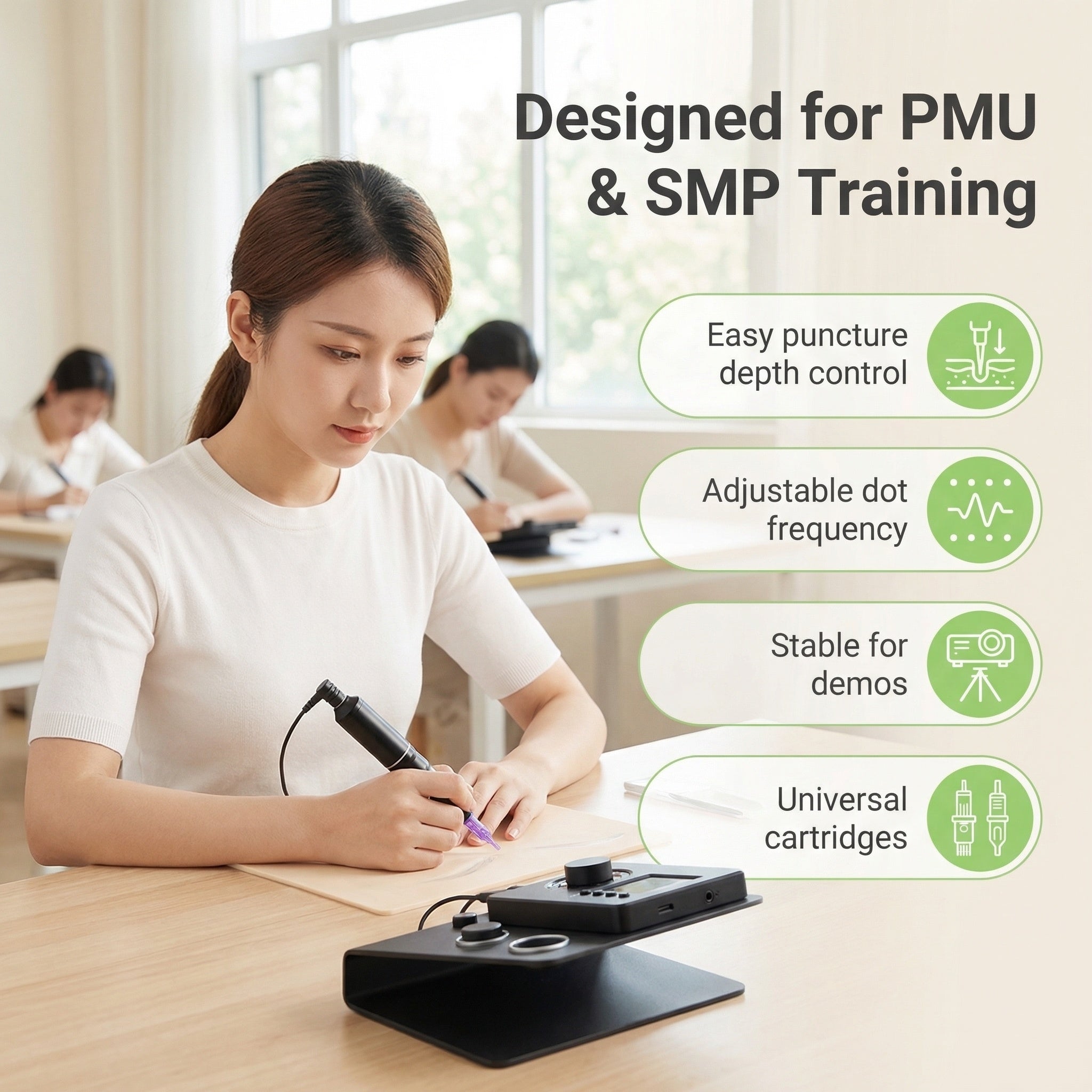 YDPMU ScalpX Micropigmentation Machine Pro Permanent Makeup Machine with 3.5mm Stroke Pen