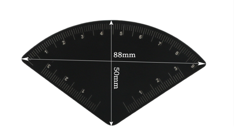 One-minute Eyebrow Mapping Ruler Tool