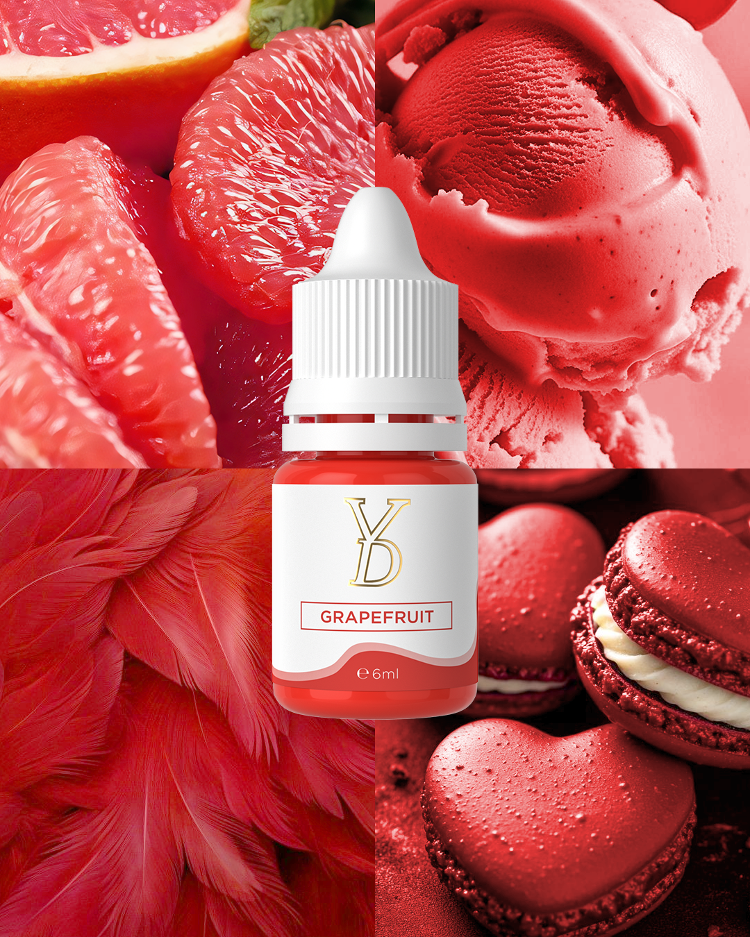 YDPMU NEO Organic Liquid Pigment Dark Lip Neutralize Set 6ml 10 Colors