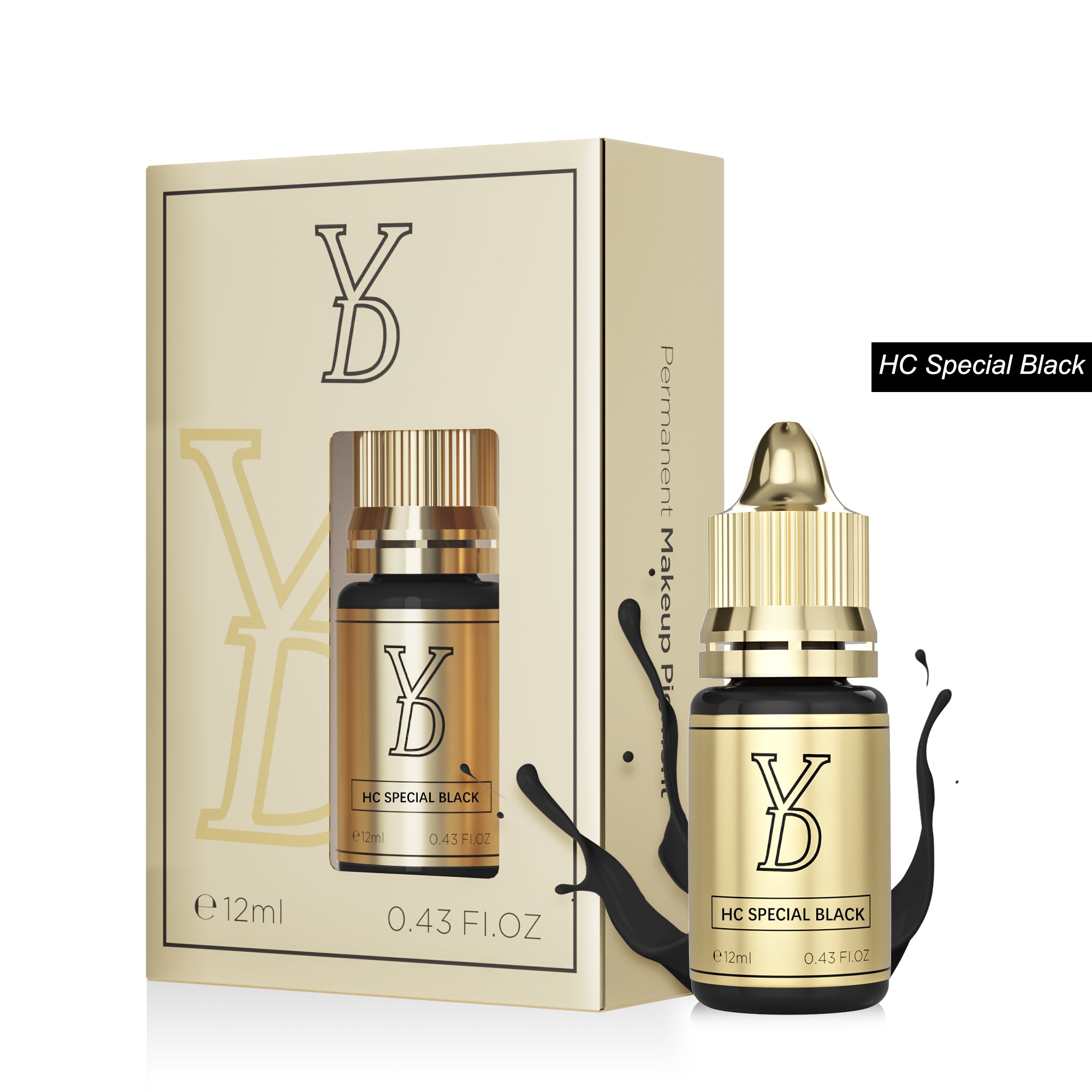 YDPMU Hybrid High Concentrated Liquid Pigment For Eyeliners - Special Black