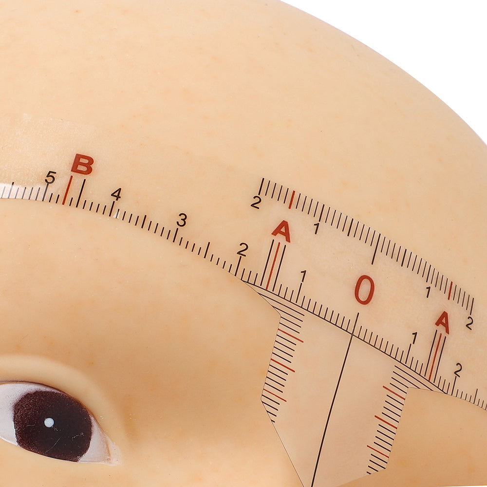 FaceDeep Transparent Eyebrow Ruler sticker