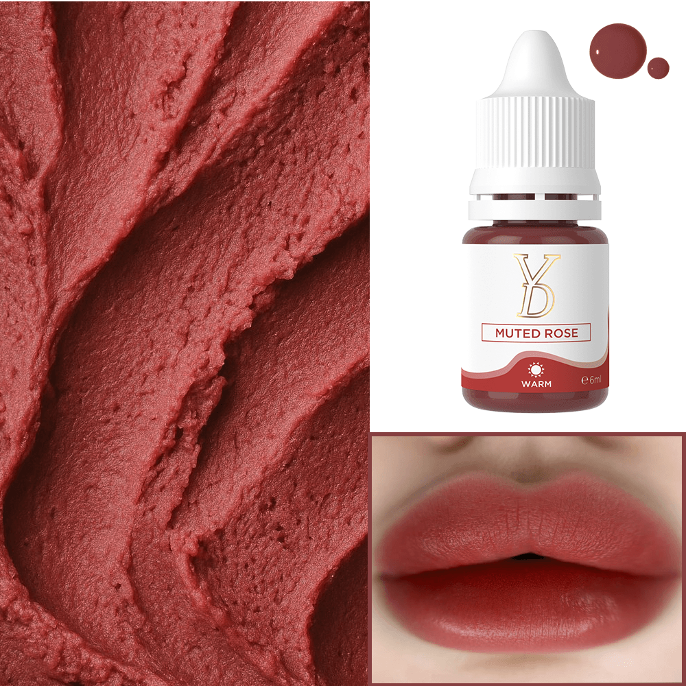 YDPMU Organic Nude Lips Pigment 6ml - 10 Nude Shades | Lip Blush & Ombre Lips PMU