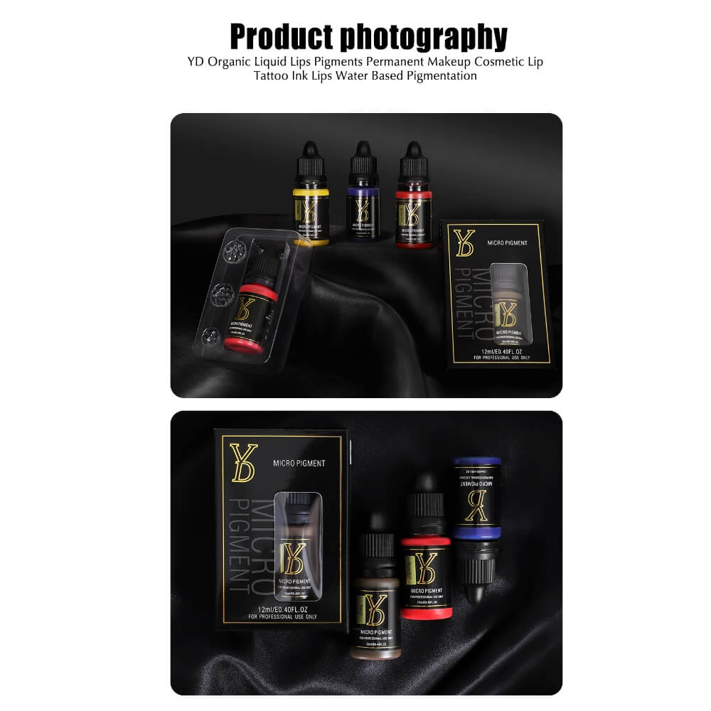YDPMU NANO Organic Liquid Pigments for Soft Lips Set