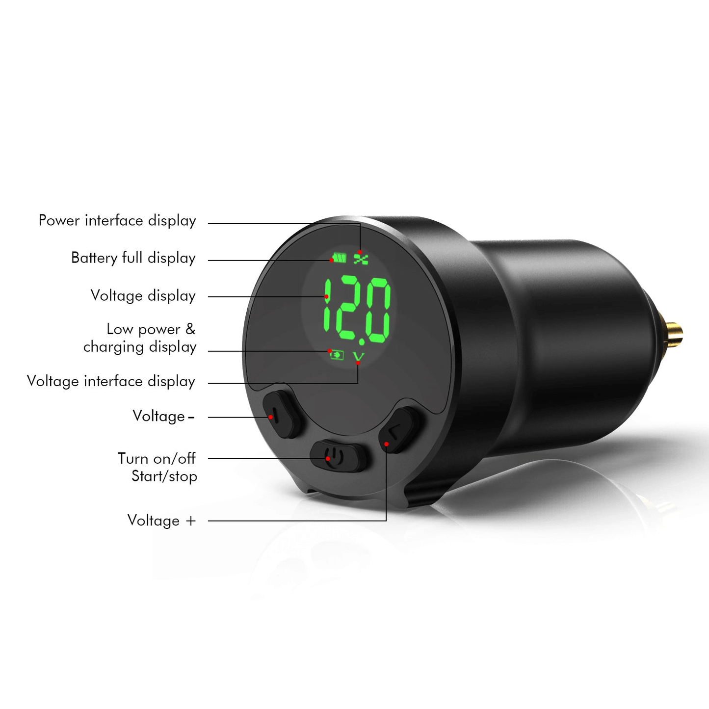 RCA Wireless Tattoo Machine Pen PMU Battery