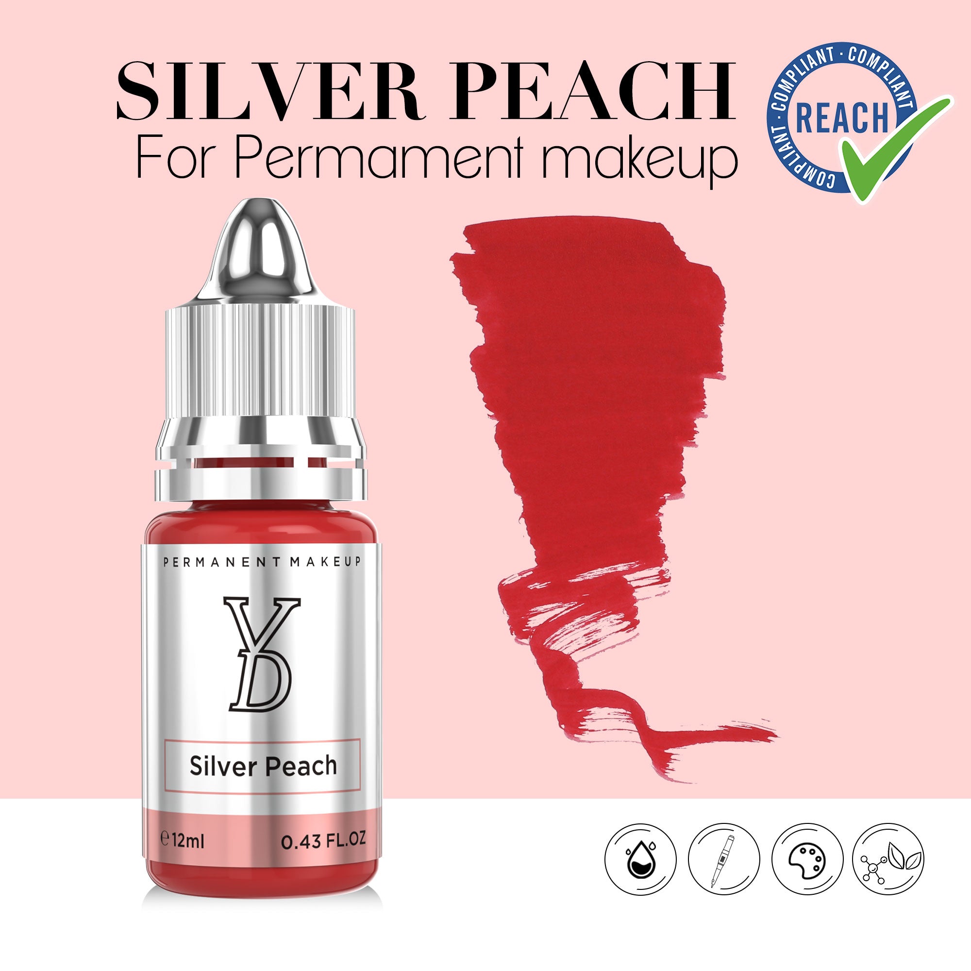 YDPMU Powder Lip Pigment - Silver Peach