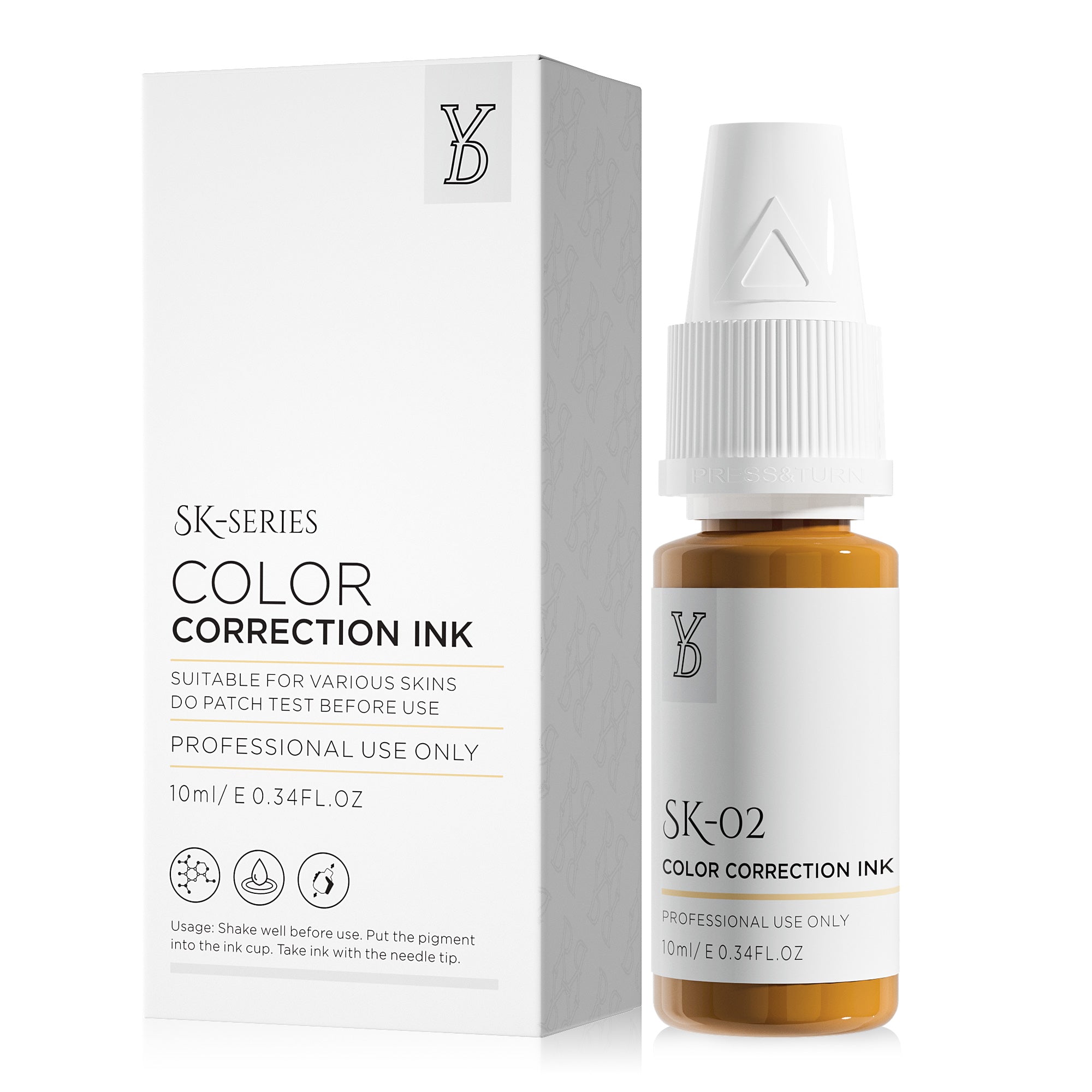 YDPMU Skin Camouflage Pigment Scar Camouflage Ink SK-02