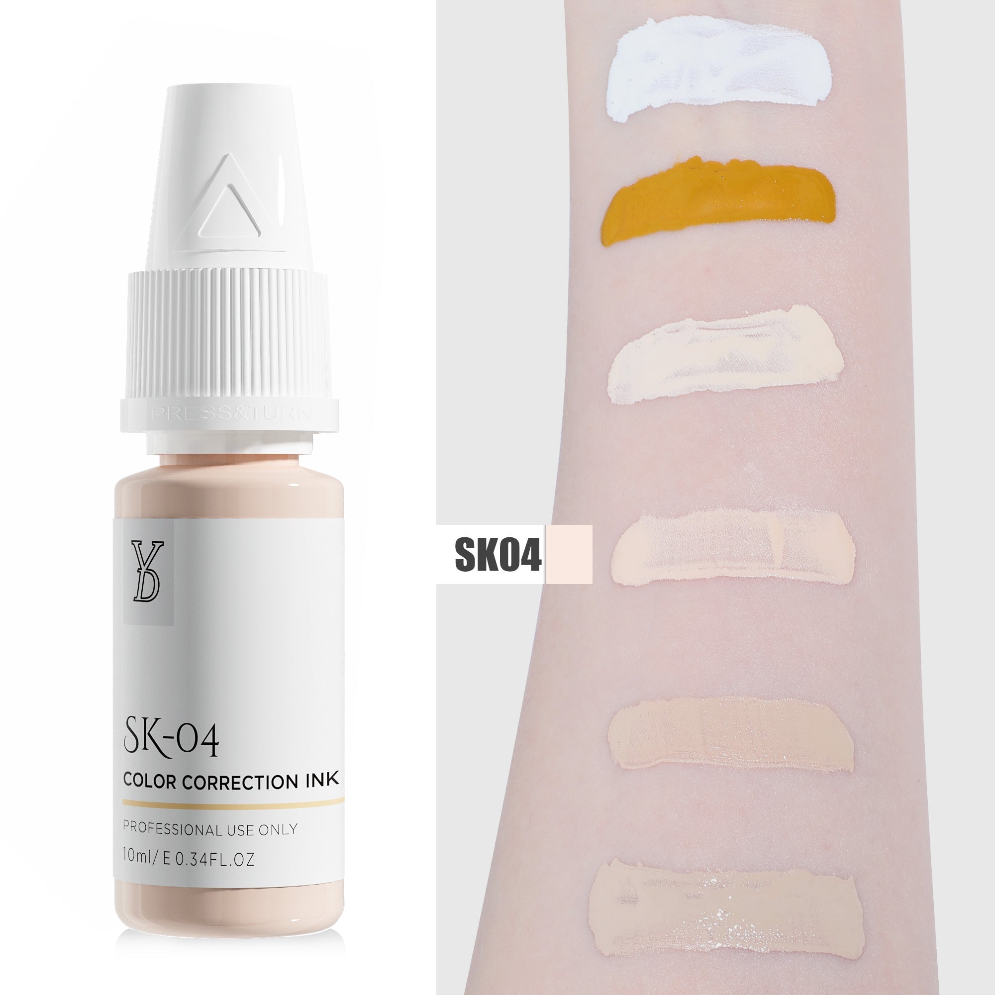 YDPMU Skin Camouflage Pigment Scar Camouflage Ink SK-04