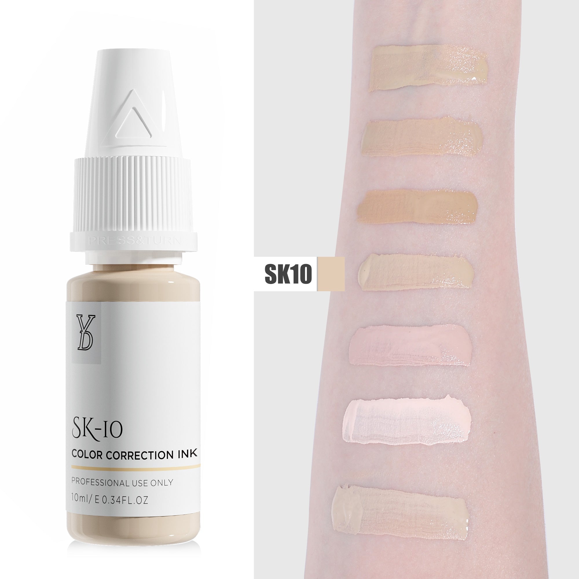 YDPMU Skin Camouflage Pigment Scar Camouflage Ink SK-10