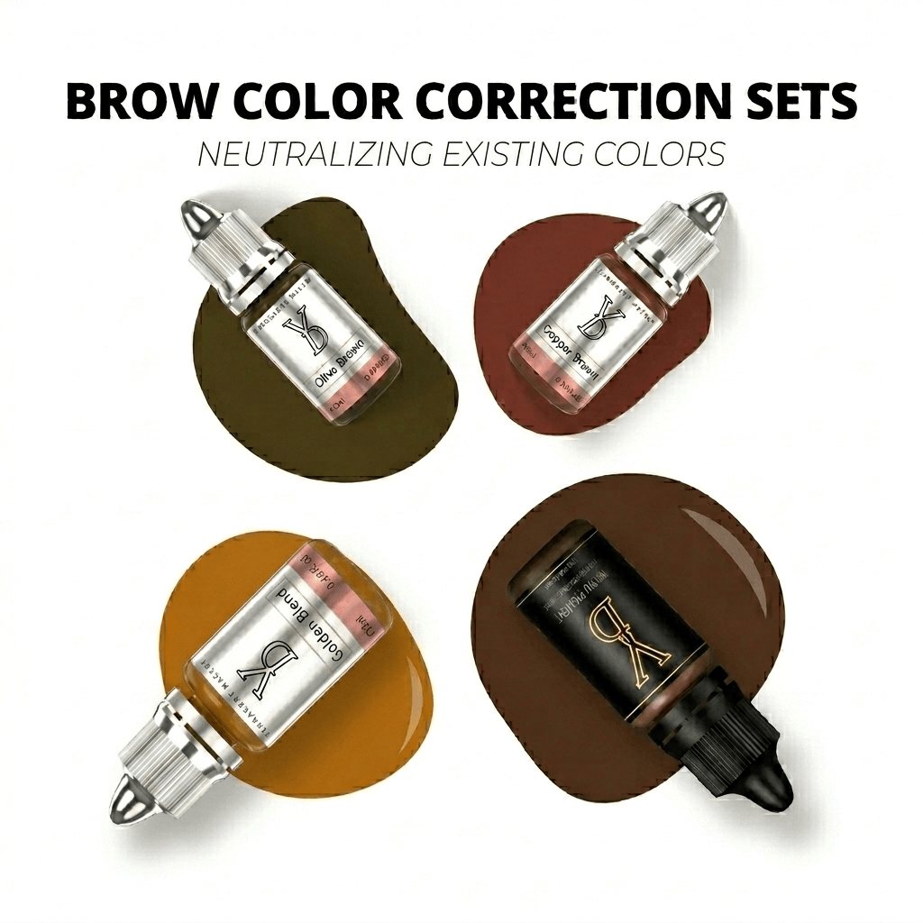 YDPMU Brow Color Correction Pigment Set - Neutralizing Collection