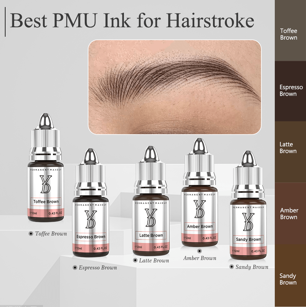 YDPMU Powder Hairstroke Brow Pigment Set