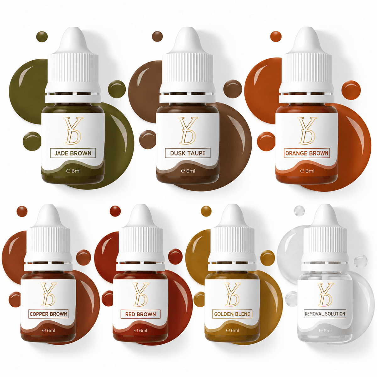 YDPMU Brow Correction System – 6 Correction Shades + Removal Solution