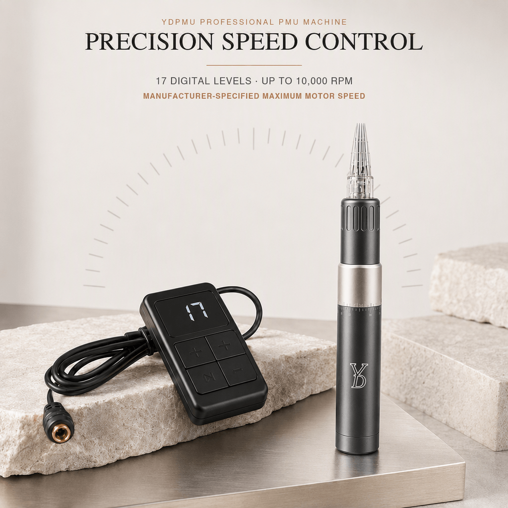 YDPMU Blush Pro CTM119 with 17 digital speed levels and up to 10000 RPM motor speed
