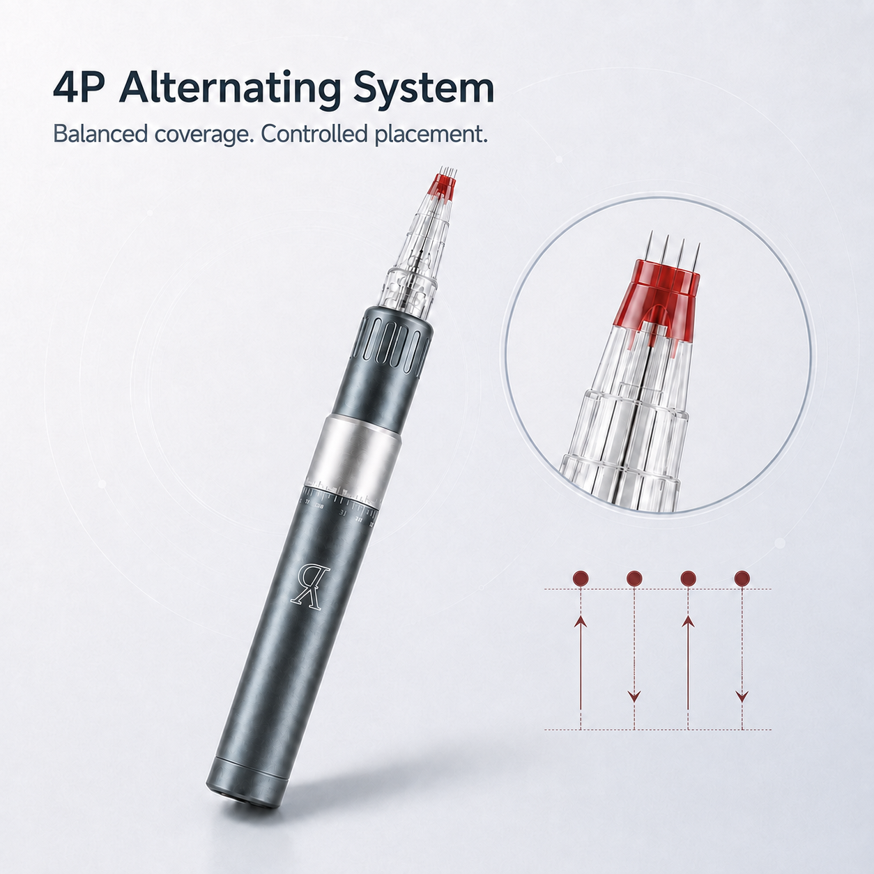 YDPMU Blush Pro dedicated 4-pin alternating system for controlled pigment placement