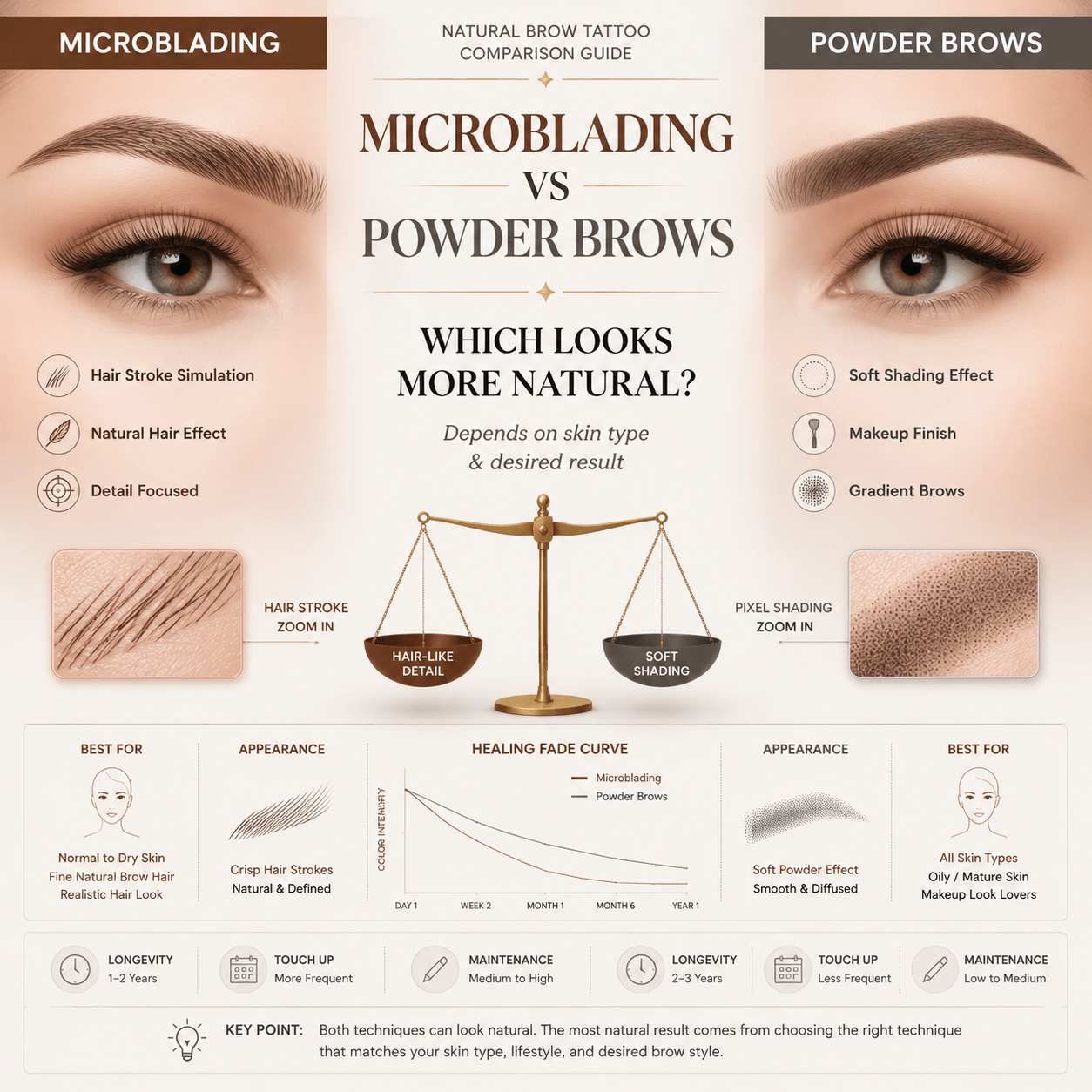 Microblading vs Powder Brows: Which Looks More Natural?