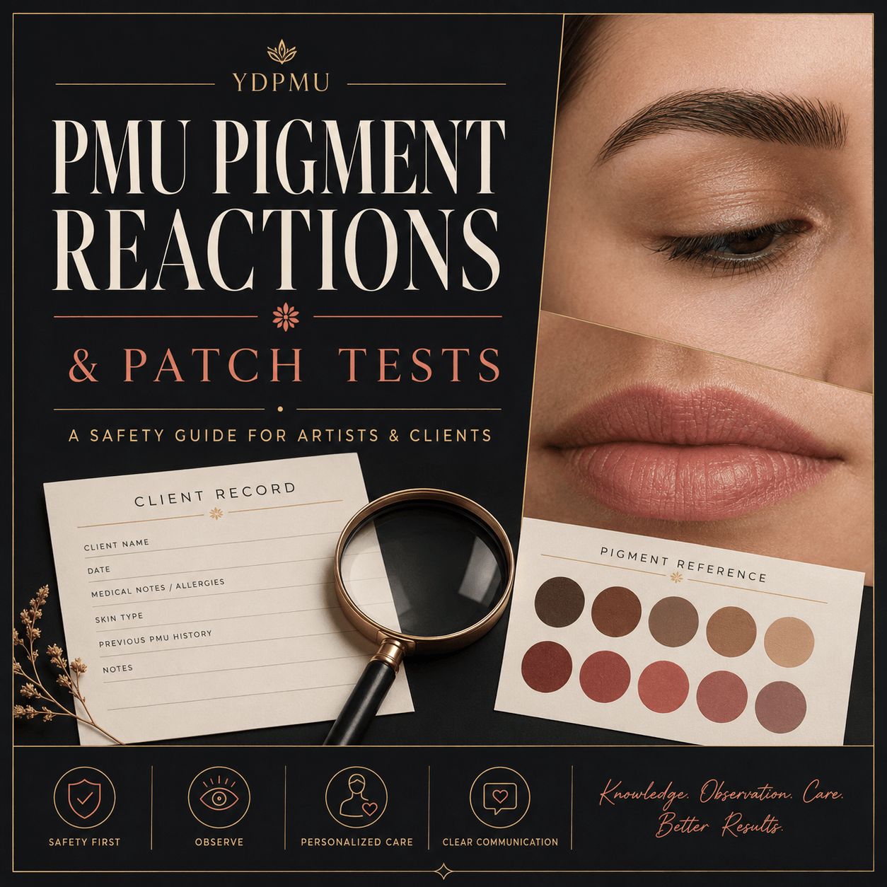 PMU pigment reactions and patch tests safety guide for artists and clients