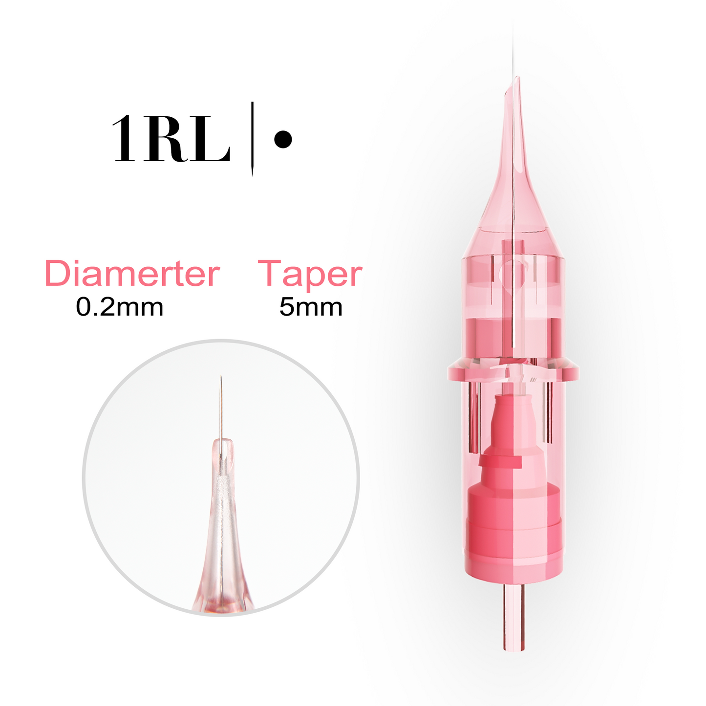 Pink Crystal Universal Cartridge 1R 0.20mm (10Pcs/Box)