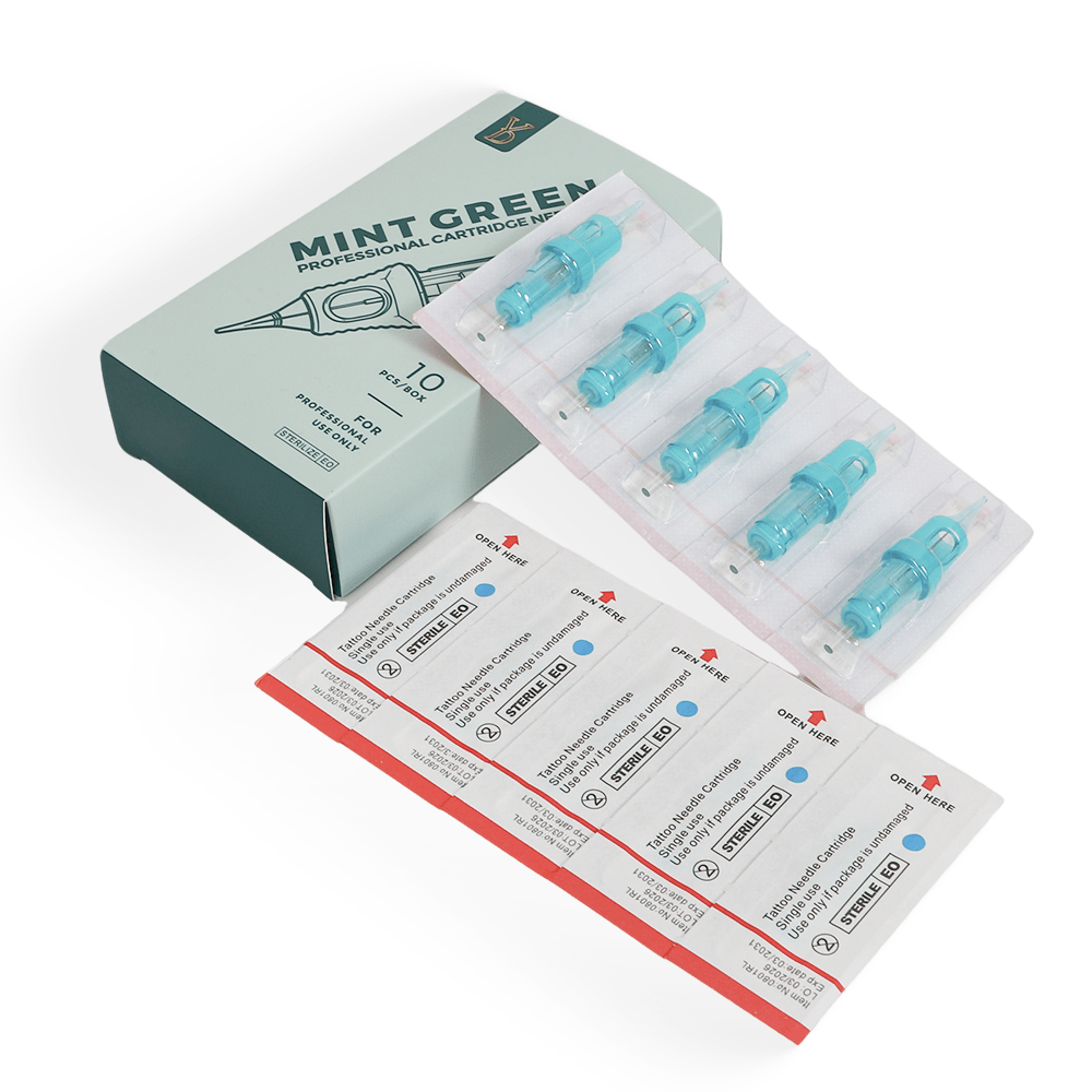 YDPMU Mint Green Universal Professional Cartridge Needles 10Pcs/Box