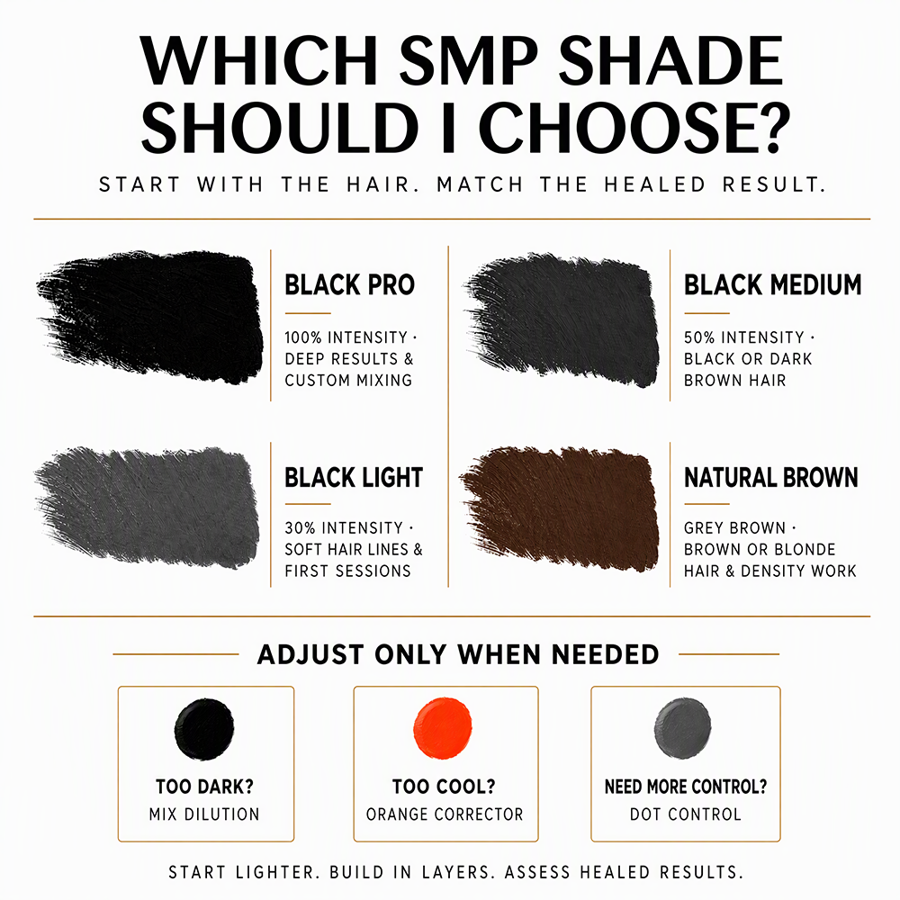 YDPMU SMP Scalp Pigment System – 5 Colors + 2 Solutions