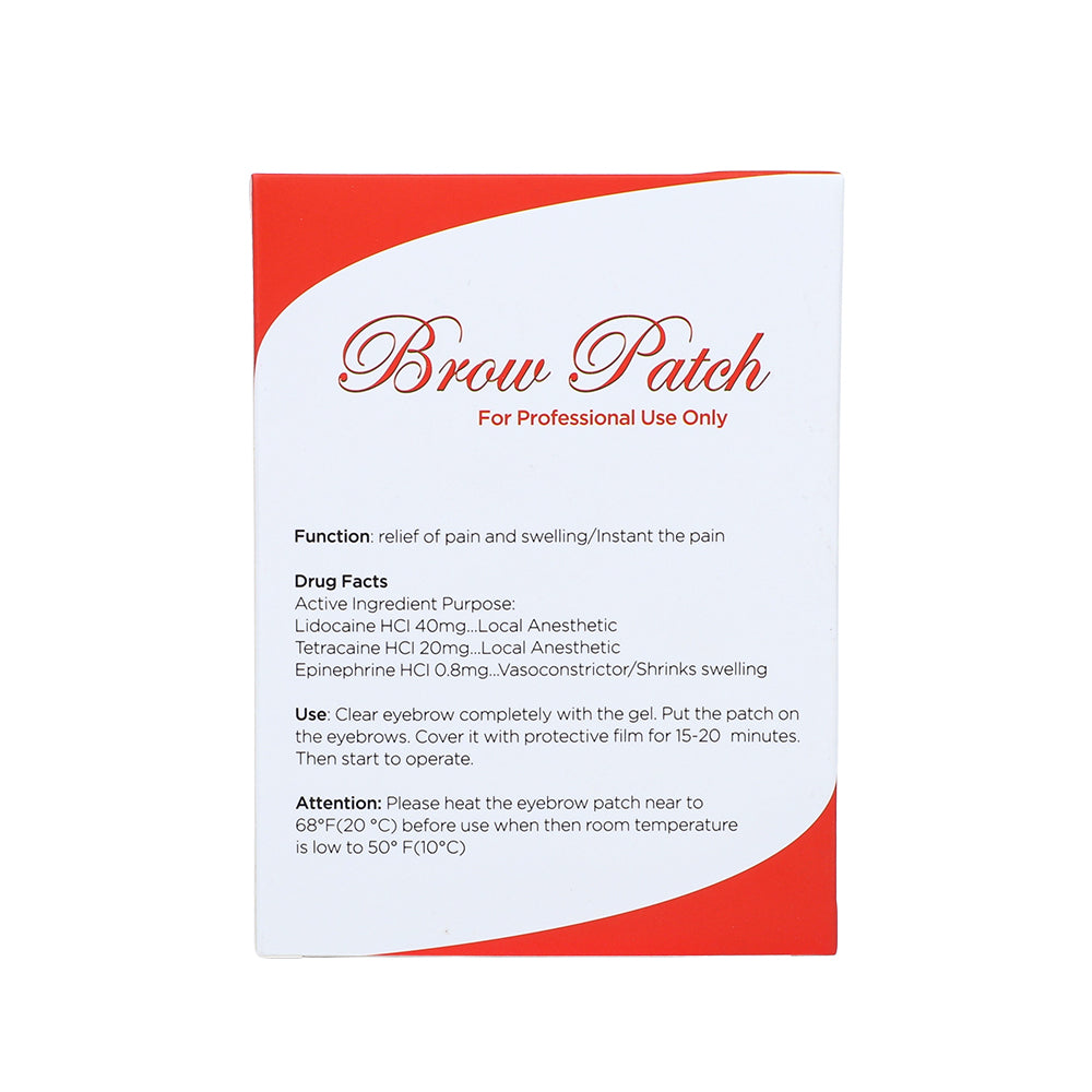 Anesthetic Eyebrow Patches 12pcs