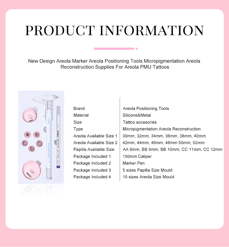 Areola Tattoo Measurement Tool