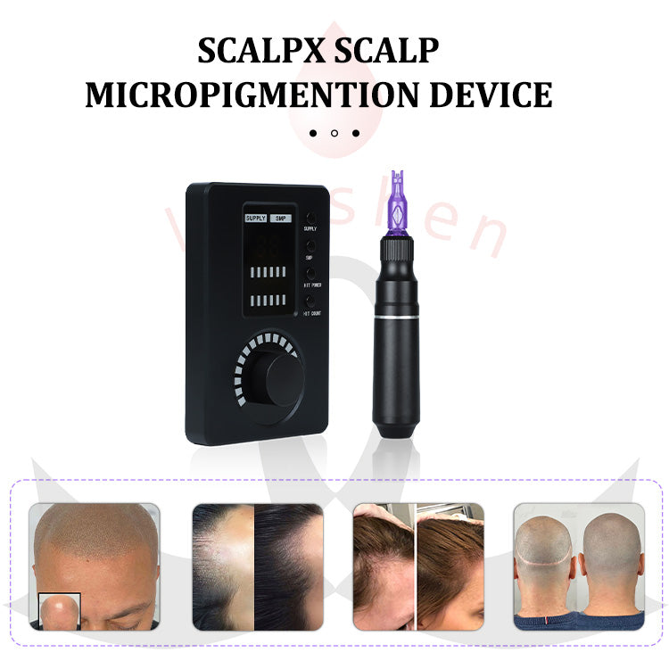 YDPMU ScalpX Micropigmentation Machine Pro Permanent Makeup Machine with 3.5mm Stroke Pen