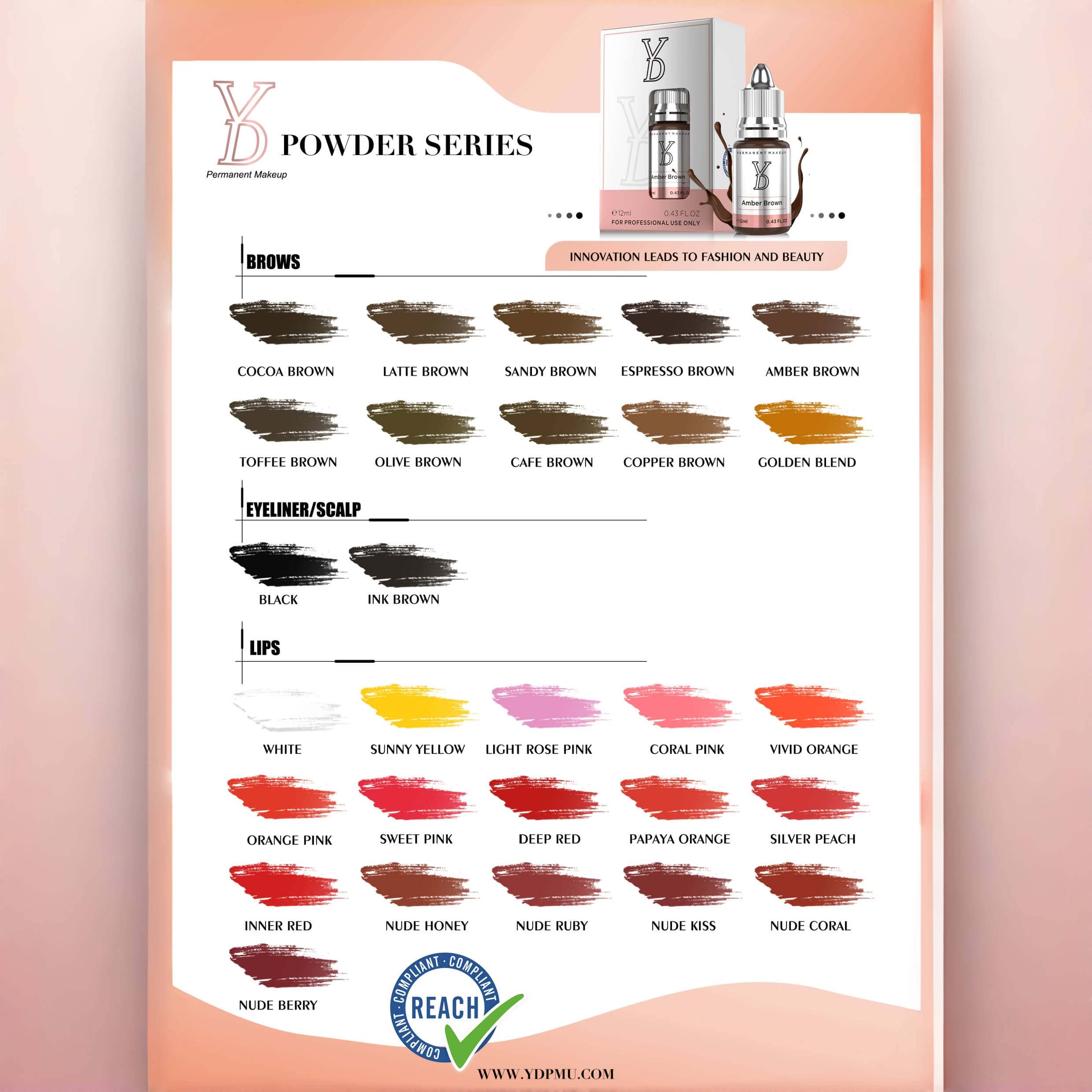 YDPMU POWDER Hybrid Liquid Pigment - 28 Shades Available