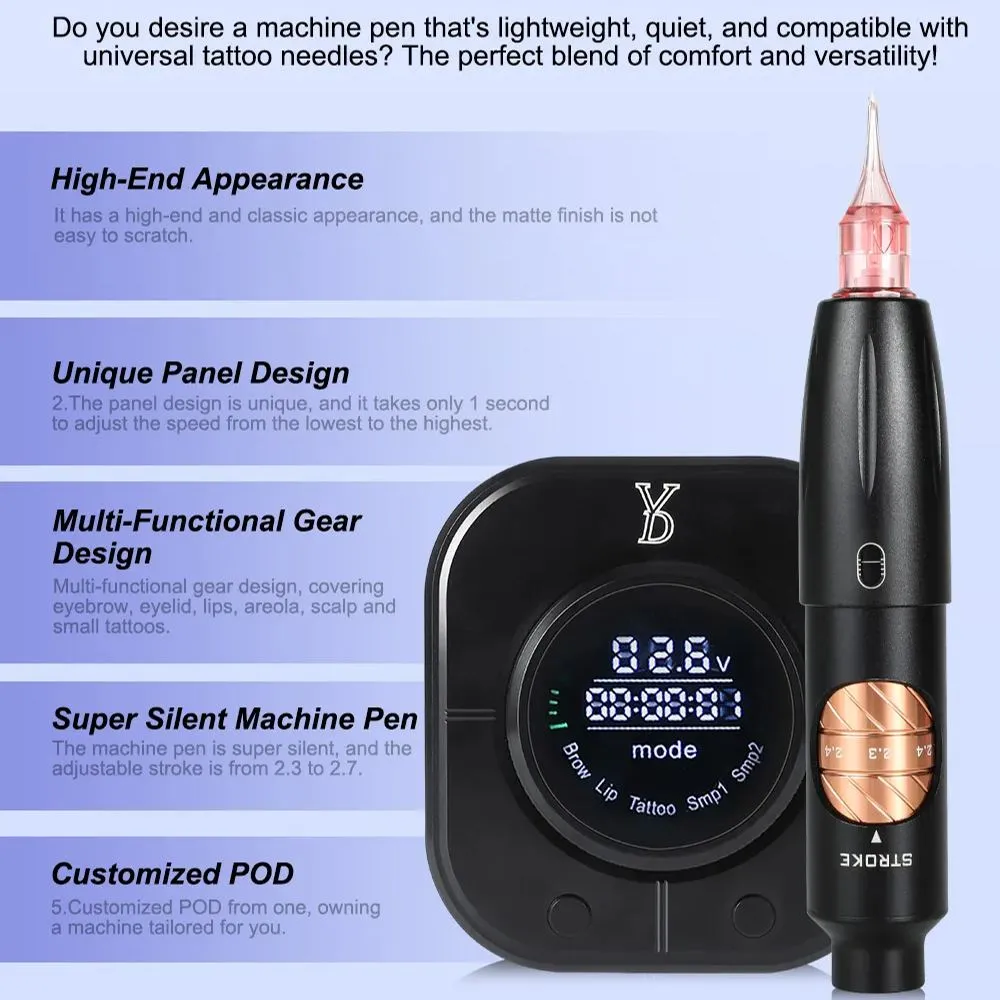 YDPMU Blink 1.0 Plus X24 Permanent Makeup Machine Professional Kits