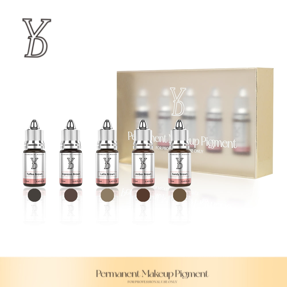 YDPMU Hybrid Organic Liquid Pigments Sets For Hairstroke Brows