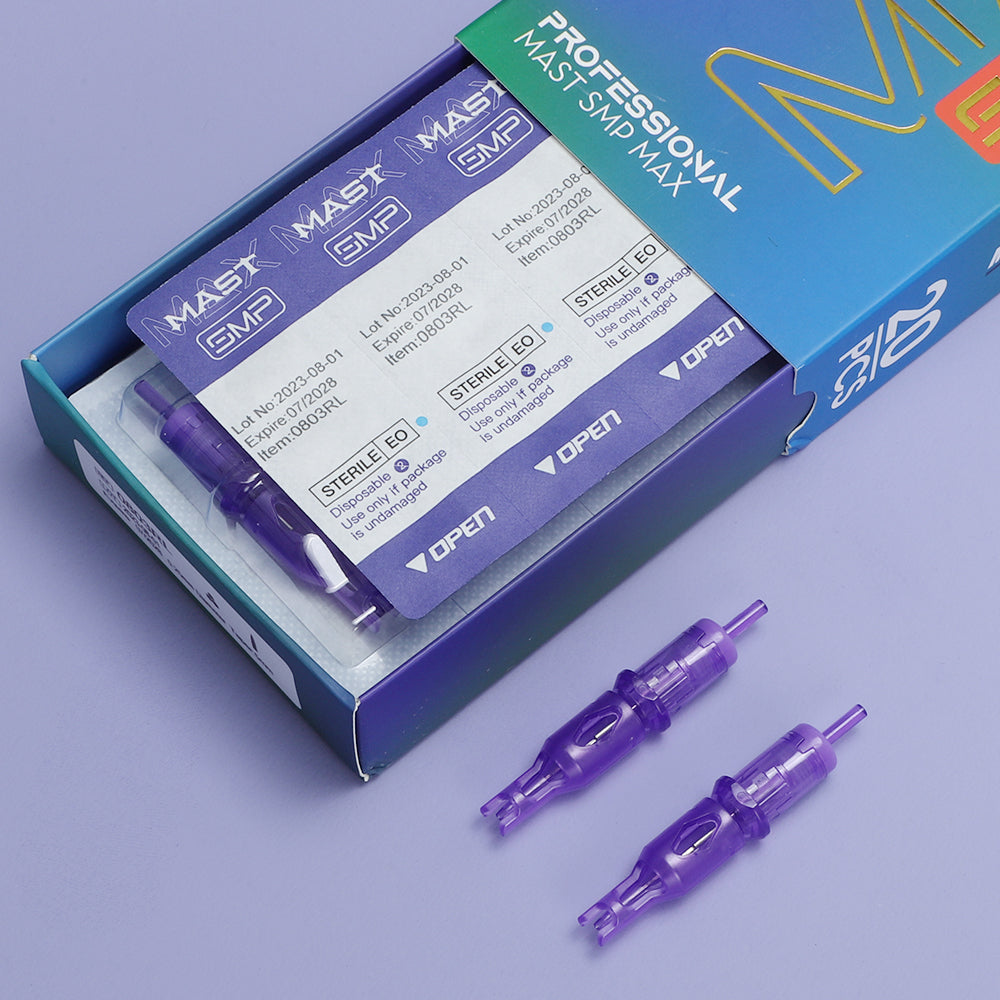 YDPMU Purple Scalp Needle Cartridges with Guard Microneedle  20Pcs/Box
