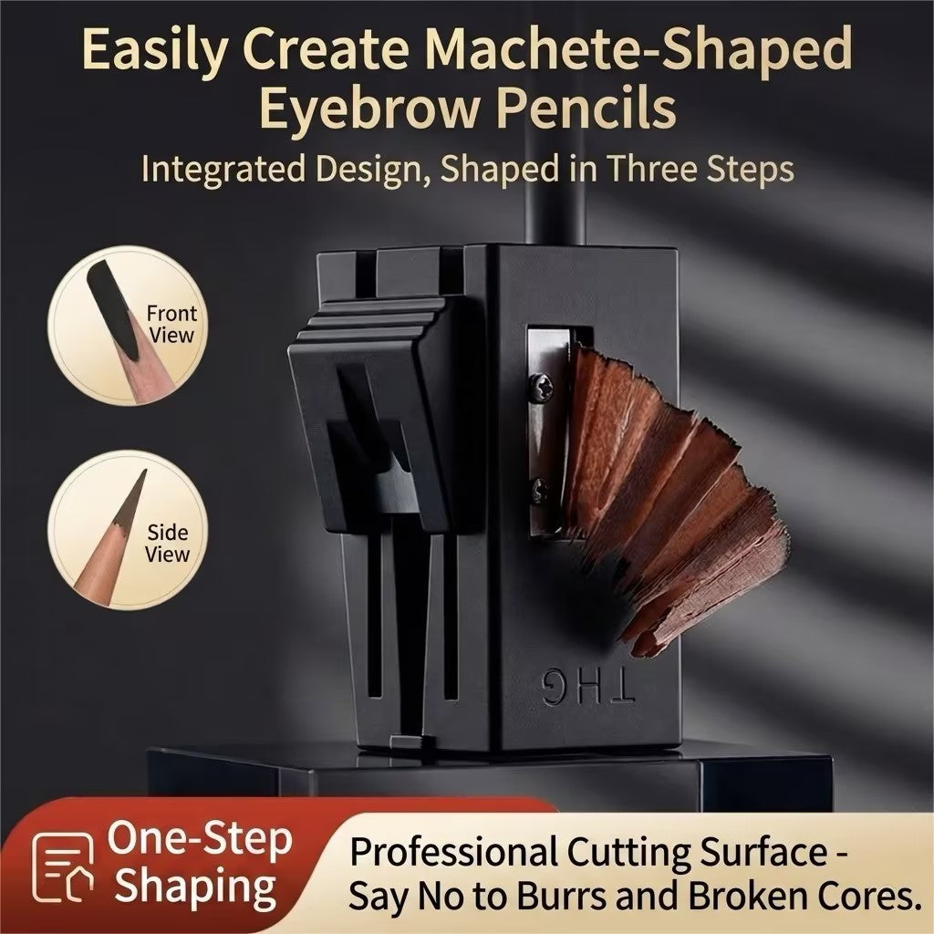 Machete Eyebrow Pencil Sharpener – Professional One-Step Shaping Tool