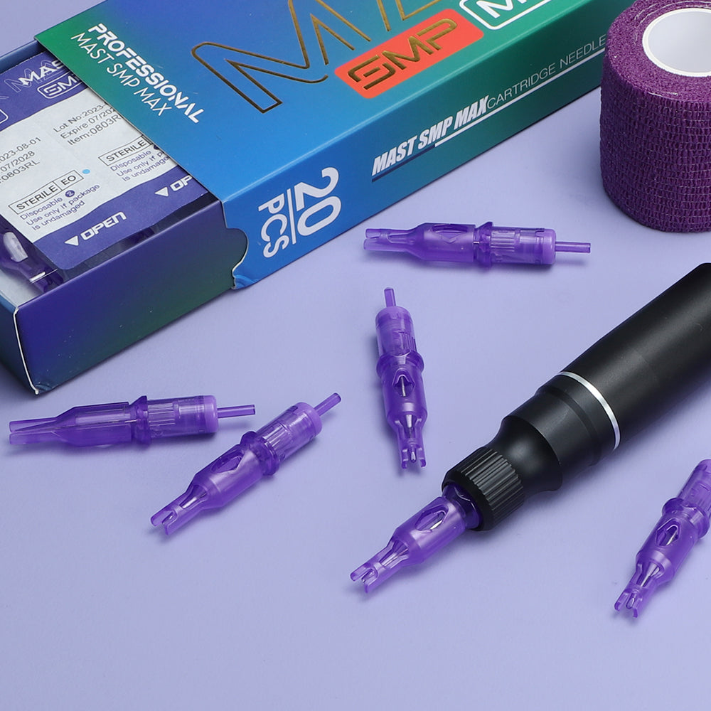 YDPMU Purple Scalp Needle Cartridges with Guard Microneedle  20Pcs/Box